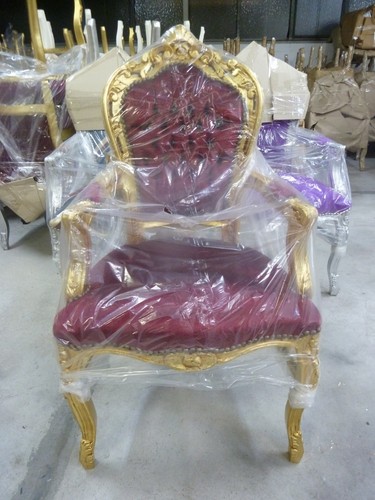 Barock stuhl pink gold - stuhl,