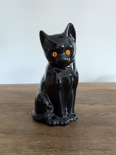 Vintage katze schwarz keramik - vintage,