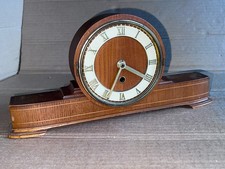 Kleine alte Holz Kaminuhr