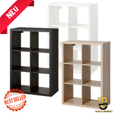 🔵🟡 IKEA Kallax Regal 112x77cm 6 Fächer Wandregal Sideboard Hängeregal Raumteil