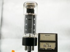 1x EL34 / 6CA7 RSD O Getter Röhre Tube