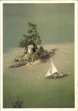 Ak Fahr fröhlich in die weite Welt mit Kleppermantel, Boot und... - 4381472