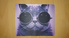 Mousepad Cool Cat * stylisch * Katze mit Sonnen Brille* Maus Pad * NEU