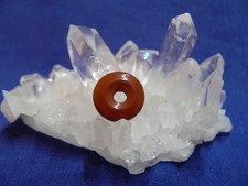  Jaspis Rot Donut 15mm Edelstein Anhänger