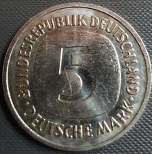 5 Deutsche Mark Kursmünzen