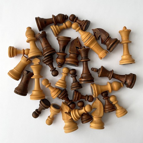 Original holz schachfiguren - original,