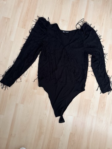 Schwarzes oberteil zara mit - schwarzes,