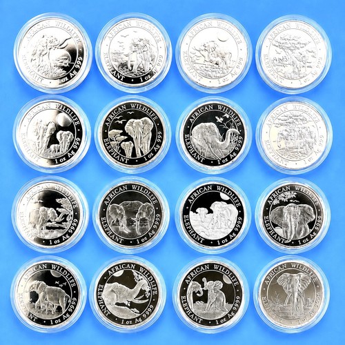 16x silber somalia - 1,