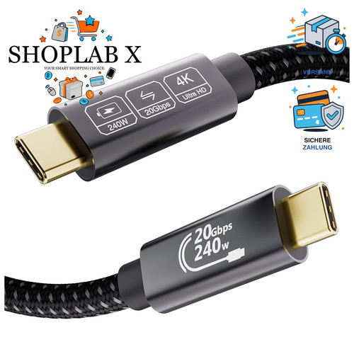 Usb kabel 240w 48v - 2m, 48v/5a