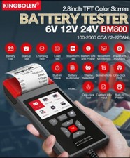 Batterie Starterbatterie Testgerät mit Drucker 6-24V FIN Eingabe Batterietester