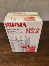 6 SIGMA Telefaxpapier Original Faxpapier HS 2, noch Original verpackt