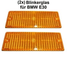 2x Blinkerglas für BMW E30 Orange/Gelb (Nicht für M3) 63131386011