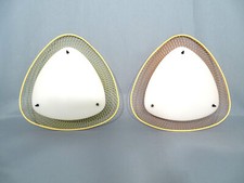 Zwei 50er Jahre Drahtgeflecht Deckenleuchten Acrylglas Midcentury Modernism