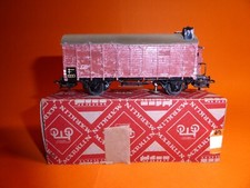 MÄRKLIN H0 320 S Guß- Güterwagen mit Pilzschleifer und Schlußlicht mit Box (1)
