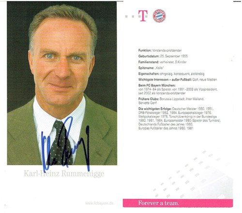 Karl heinz rummenigge ak - karl-heinz,