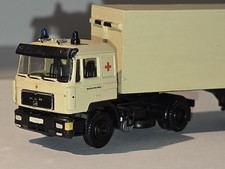 HERPA MAN Sattel DRK Deutsche Rotes Kreuz, Rettung, LKW, Unikat selten,  H0 1:87