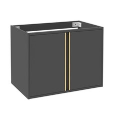 Basic Unterschrank 60cm Hängend Grau, Badezimmerschrank