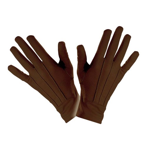 Braune handschuhe clown magier - handschuhe,