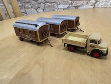 Preiser 1:87 Set Konvolut Kirmes Schausteller, Noll, LKW + 3 Anhänger, gebraucht