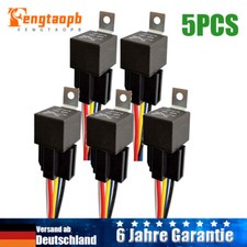 5X KFZ Relais Öffner Schließer Auto Umschaltrelais Wechselrelais 12V 40A Sockel