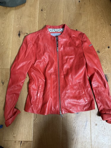 Lloyd echtleder jacke - jacke, rot