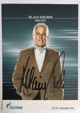 Klaus Fischer FC Schalke 04 handsignierte Autogrammkarte 2010/11 S04 Sammlung AK