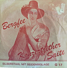 Bergfee Konzertzither-Saite Münchner Stimmung Stahl/Rot 1220 Ton Nr. 17 Bass G