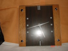 Küchen Wanduhr Quarz Eiche 28x28 