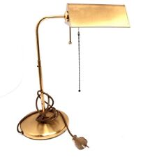 Bankerlampe Metall gold 25 cm Tischlampe Leselampe Zugschalter Stehleuchte
