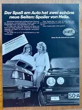 Hella Spoiler BMW E21 VW Golf Original 1983 Vintage Advert Werbung Reklame