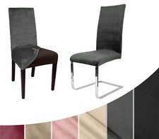 Beautex Lea Stuhlhussen Sets Samt Mikrofaser Stuhlbezug, elastische Stretchhusse