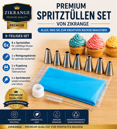 Tlg spritztüllen set - 9,