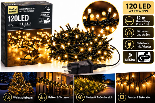 Led lichterkette 120 - lichterkette,