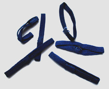 3 Paar Bundeswehr Litzen Schulterklappen TIEFBLAU  Staitätstruppe Truppe    LOSE