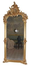 Barock Spiegel Antik Wandspiegel Gold 167x70cm Standspiegel Rokoko