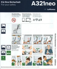 # Safety Card - Lufthansa - A321neo - Germany 11/2018 !!!!!!!!!!!!!!!!!!!!!!!!!!