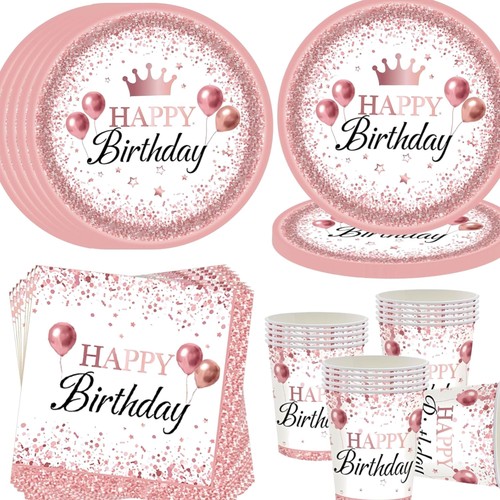 Roségold partygeschirr set - roségold,