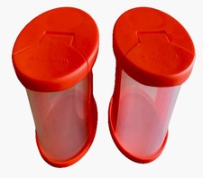 Tupperware Gewürzdosen 2er Set Orient Express ,Rot,9cm.Lx11,5cm.Hx6cm.B