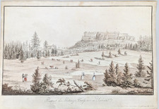 Landschaftsprospekt Festung