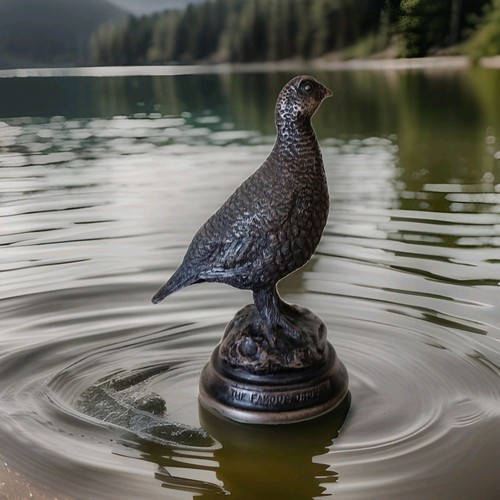 Figur bronze moorhuhn hand - ,
