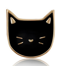 Schwarze Katze Anstecker |