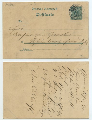 75223 ganzsache - ganzsache, p