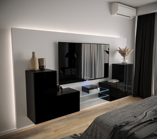 Moderne wohnwand schrankwand - moderne,