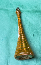 Weihnachtsschmuck Christbaumschmuck Tropfen 16cm Glas Kugel Glitzer Gold 14