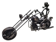 Cooles Metall Schraubenmännchen Chopper Motorradfahrer Biker 22cm