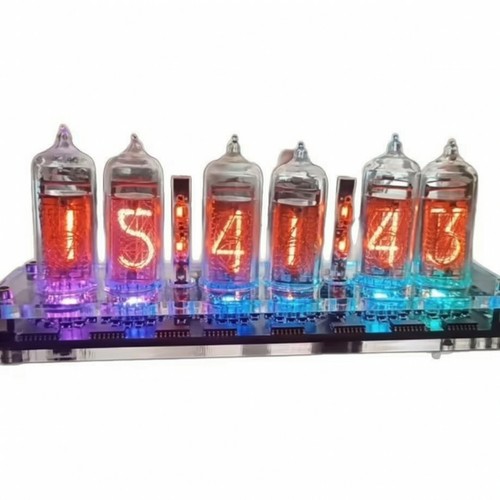 Nixie uhr leuchtend - nixie-uhr,