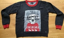 Grace Cashmere Merino Pullover Gr.M Hund Glitzer Weihnachten??