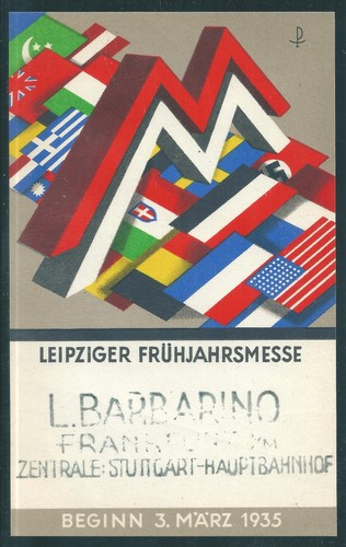 Einladung 1935 leipziger messe - 1935,