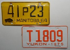 2 Canada Nummernschilder