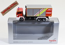 Herpa 1:87 - MAN TGA WLF Abrollcontainer G "Feuerwehr Gladbeck" - 906333 - F 839